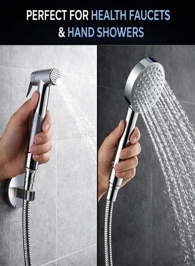 Urban Elite Stainless Steel 304 Rust-Free Flexible Hose Pipe for Health Faucet & Hand Shower, Heavy-Duty Braided Design, Leak-Proof, 1.5 Meter Extension - Image 3